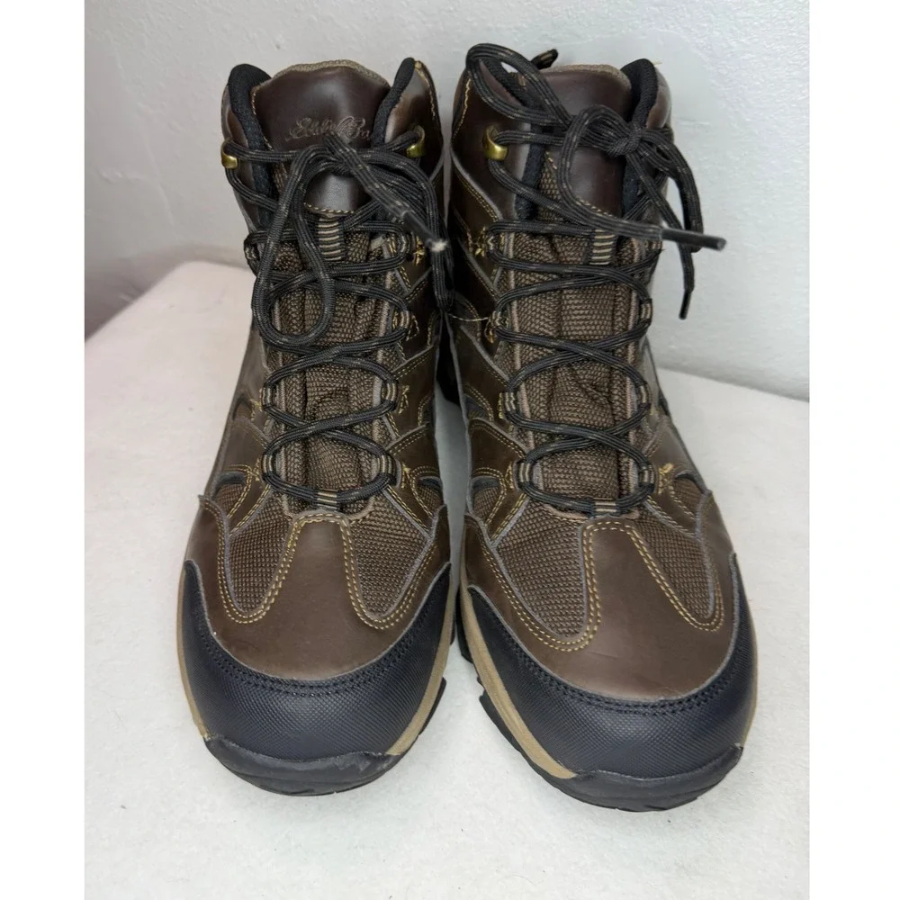 Eddie Bauer Fairmont Hiking Boots Mens 12 Brown Waterproof Leather Gorpcore‎